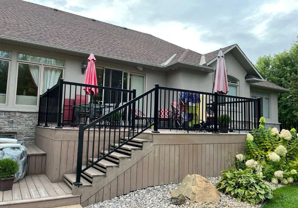 Deck railing purpose