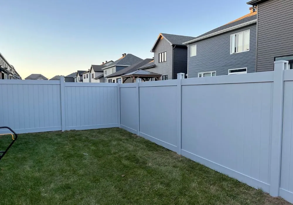 Do you have to use concrete for vinyl fencing