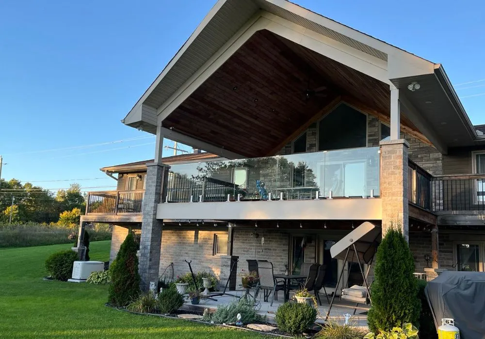 How do deck railings improve property value