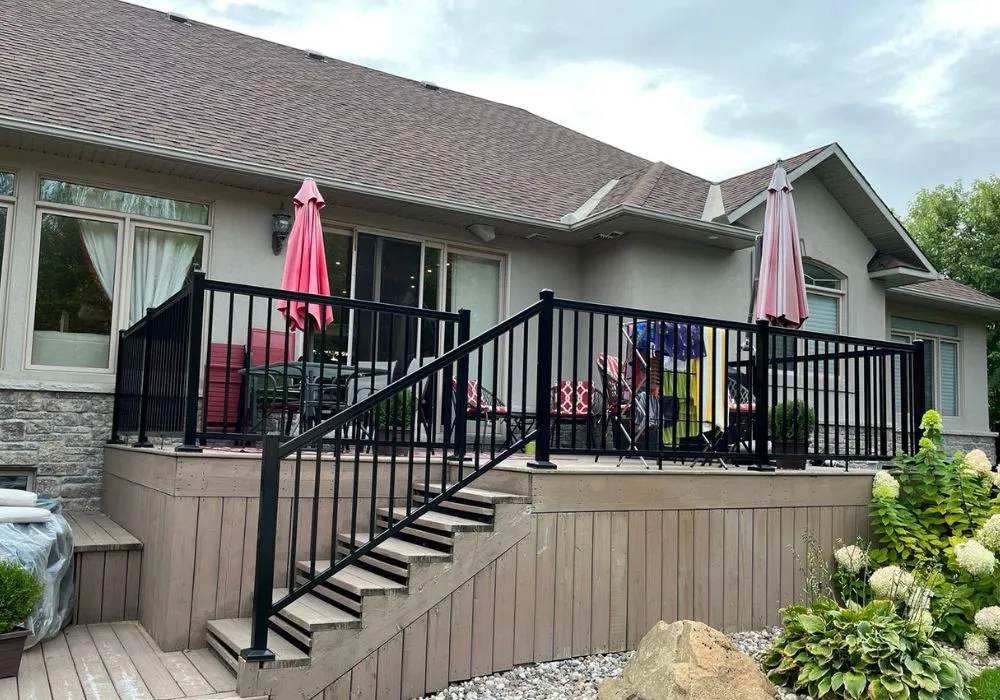 How to install outdoor stair railing