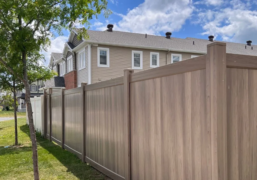 Low maintenance PVC fence