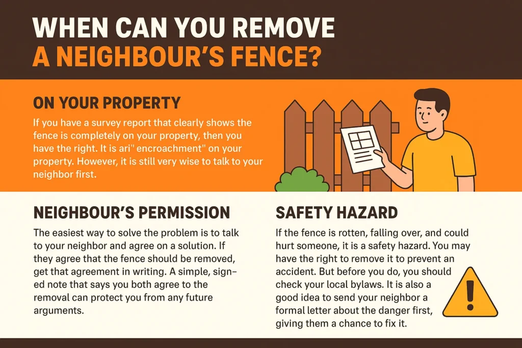 What are my rights if a neighbor's fence is on my land