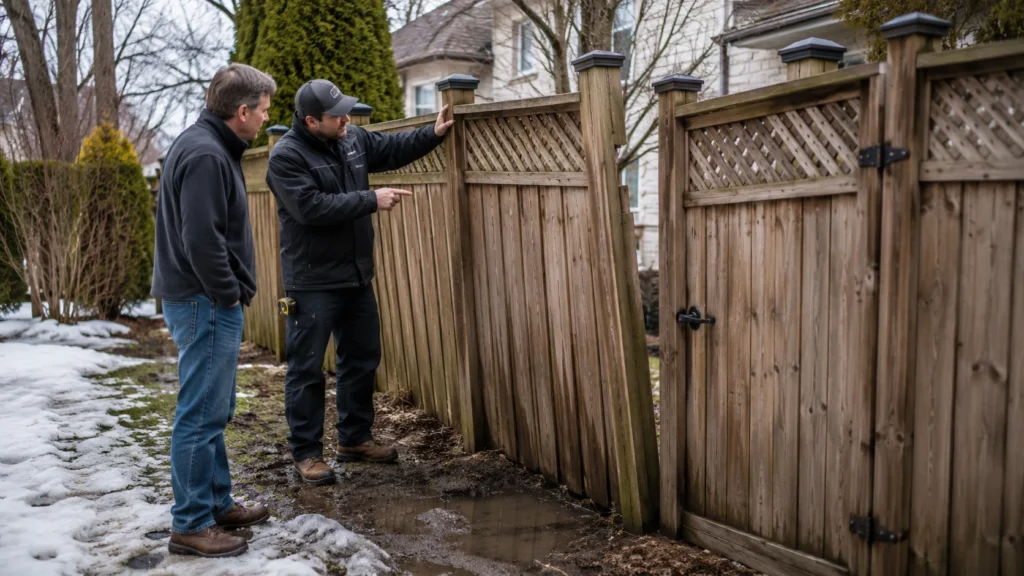 fence movement inspection after winter ottawa